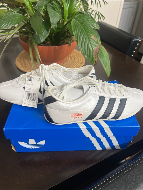 adidas Shoes - adidas Tokyo Women’s Sneakers in White and Navy